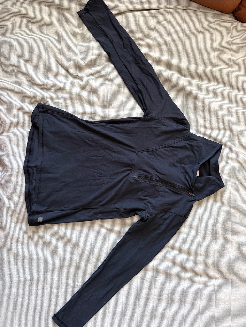 New Balance Black Quarter-Zip Pullover Hoodie